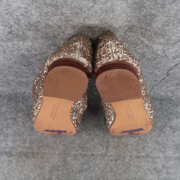 Banana Republic Shoes Womens 7 Fashion Slipper Demi Glitter Smoking Slip On Gold - Picture 10 of 12